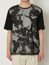TRANSPARENT FLOWER T LAYERED T-SHIRTS - TAAKK
