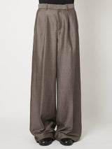 TWO-TUCK WIDE TROUSERS - TAAKK