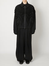 WOOL ZIP BLOUSON - TAAKK
